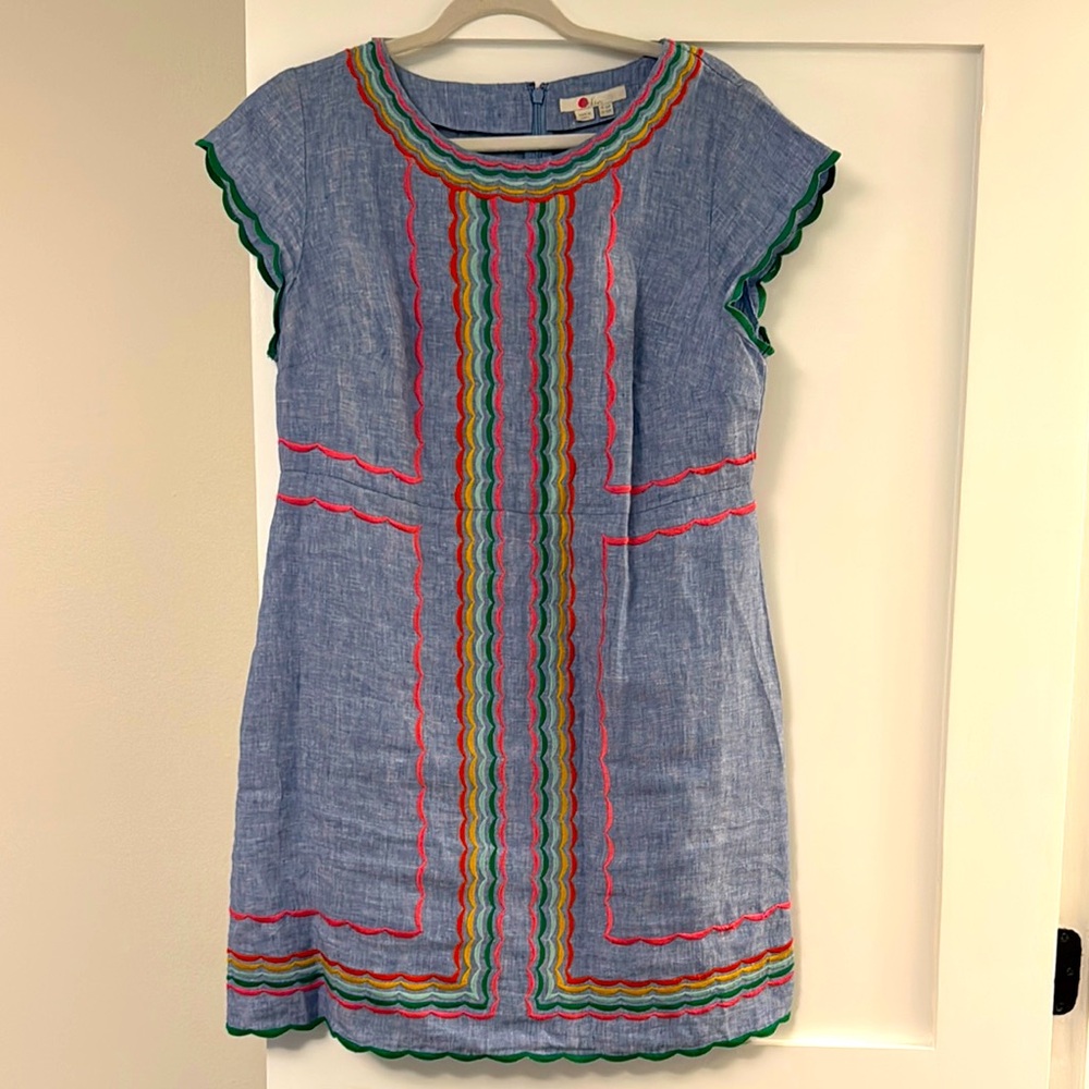 Boden linen dress, size 12p